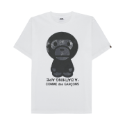 BAPE x Comme des Garcons Osaka Big Baby Milo T-Shirt White