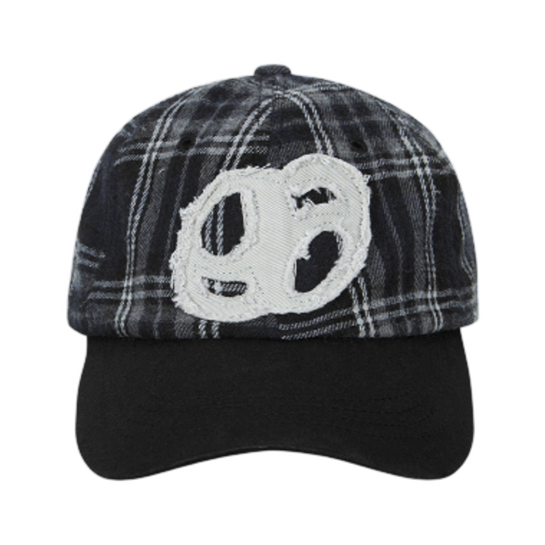 애즈온 체크 패치 볼캡 블랙(Ason Check Patch Ball Cap Black) - 1