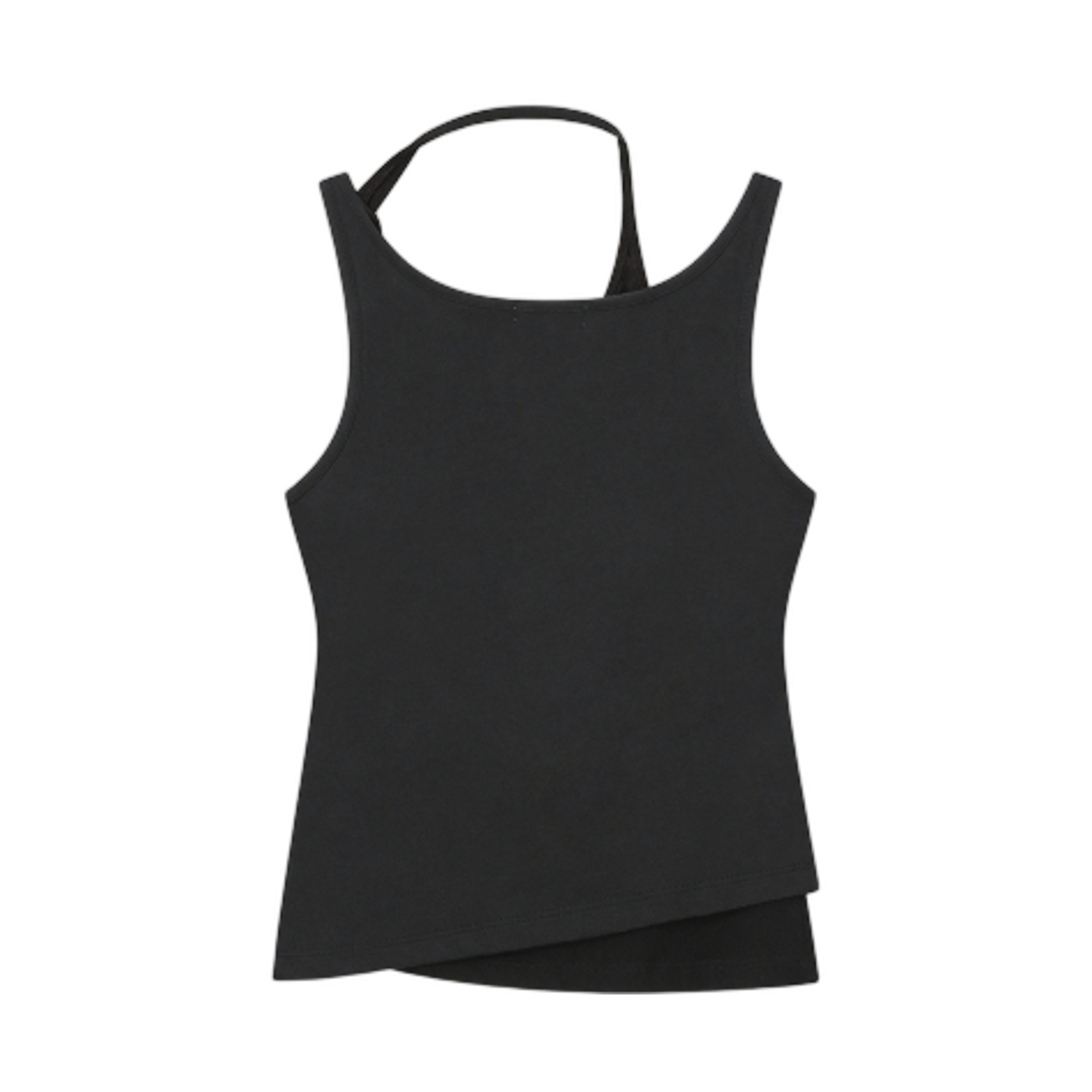(W) 미세키서울 트위스트 스트링 레이어드 슬리브리스 블랙((W) Miseki Seoul Twist String Layered Sleeveless Black) - 2