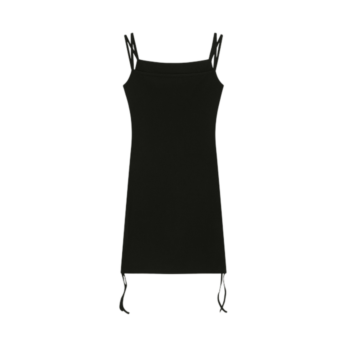 (W) 애즈온 레이어 셔링 드레스 블랙((W) Ason Layer Shirring Dress Black) - 2