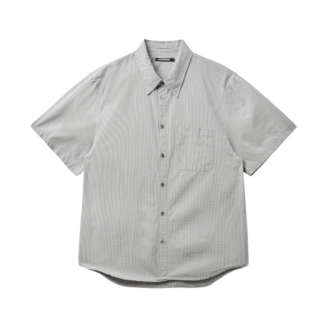 해칭룸 애로우 셔츠 핀 체크 그레이(Hatchingroom Arrow Shirt Pin Check Grey)