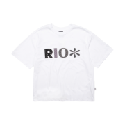 Riomeu Check Applique Short Sleeve T-shirt White