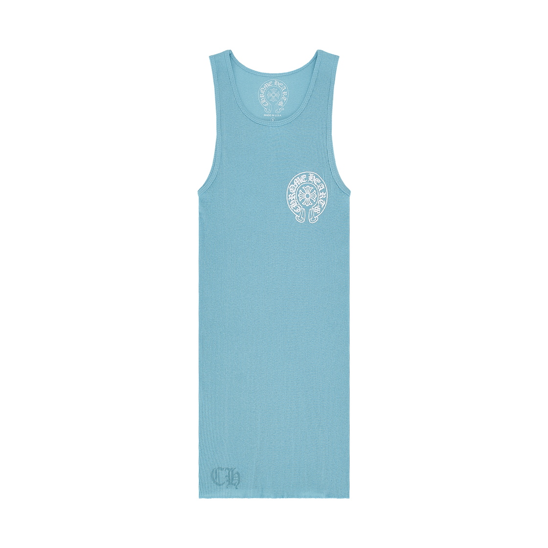 크롬하츠 홀스슈 립 탱크탑 베이비 블루(Chrome Hearts Horseshoe Rib Tank Top Baby Blue) - 2
