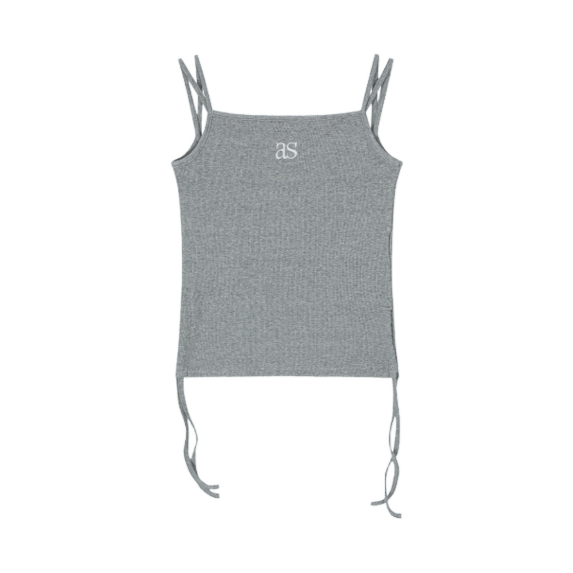 (W) 애즈온 레이어 셔링 슬리브리스 그레이((W) Ason Layer Shirring Sleeveless Gray)