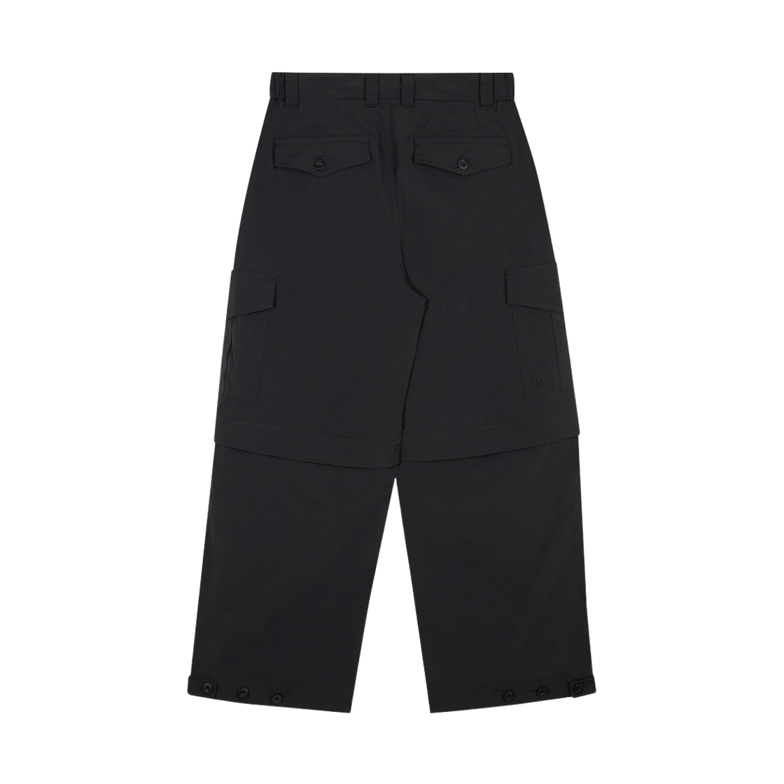 윌비랩 세미 와이드 디테처블 카고 팬츠 블랙(WILLBE LAB Semi-wide Detachable Cargo Pants Black) - 2