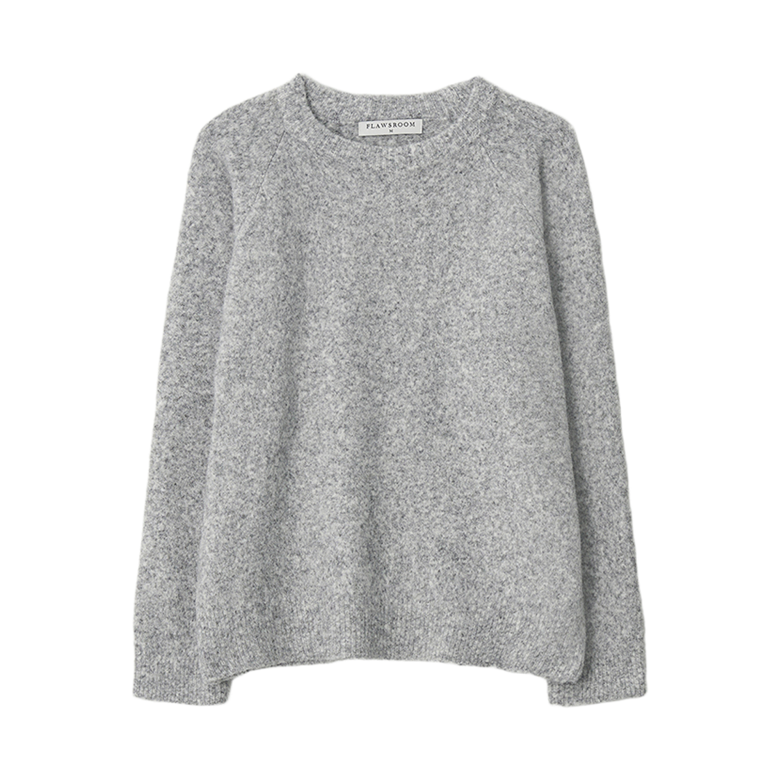 FL2535 Flawsroom Soft Hairly Knit Light Grey