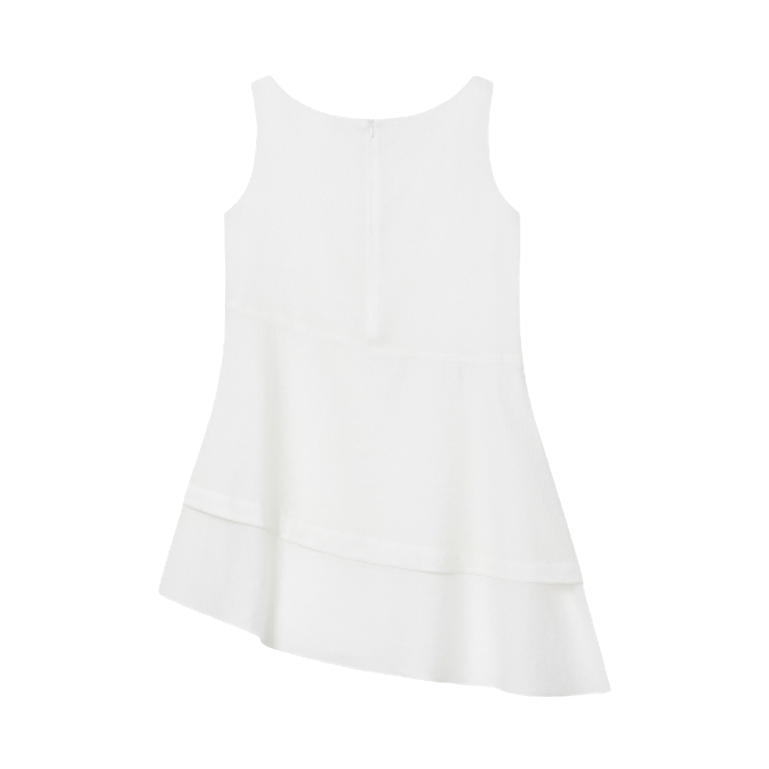 (W) 미세키서울 시어 멀티 레이어드 원피스 화이트((W) Miseki Seoul Sheer Multi Layered Onepiece White) - 2
