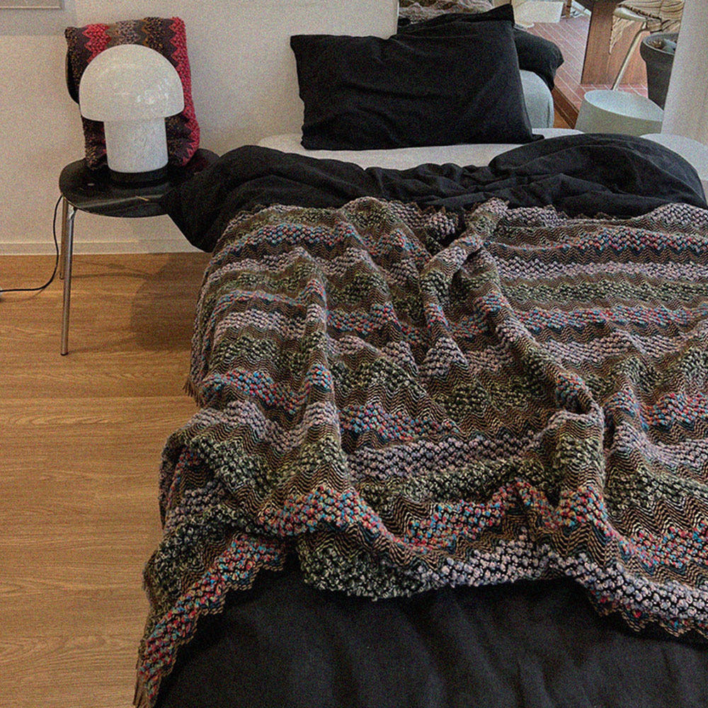 무성화 카뮈 보헤미안 블랭킷 캠핑 담요 쇼파커버 125x200cm(MUSEONGHWA Camus Bohemian Blanket Camping Blanket Sofa Cover 125×200 cm) - 2