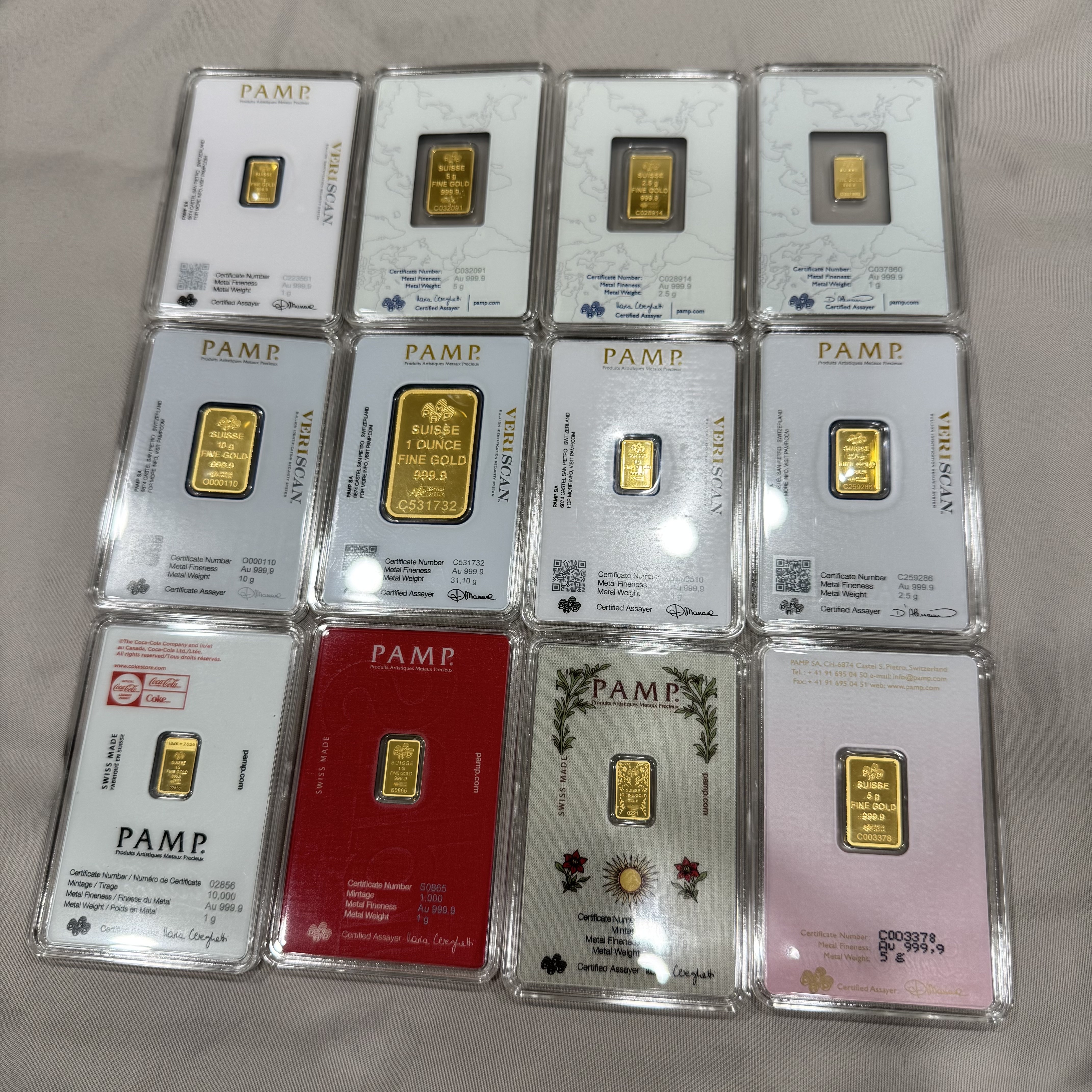 Supreme x PAMP Suisse Gold Bar 1g Red - 26SS 착용 스타일 - 2