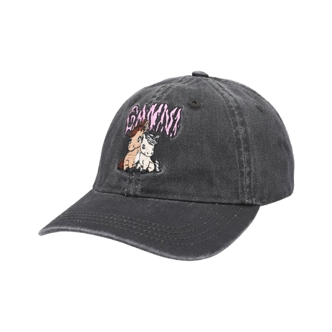가니 포니 볼캡 팬텀(Ganni Pony Ball Cap Phantom) - 1
