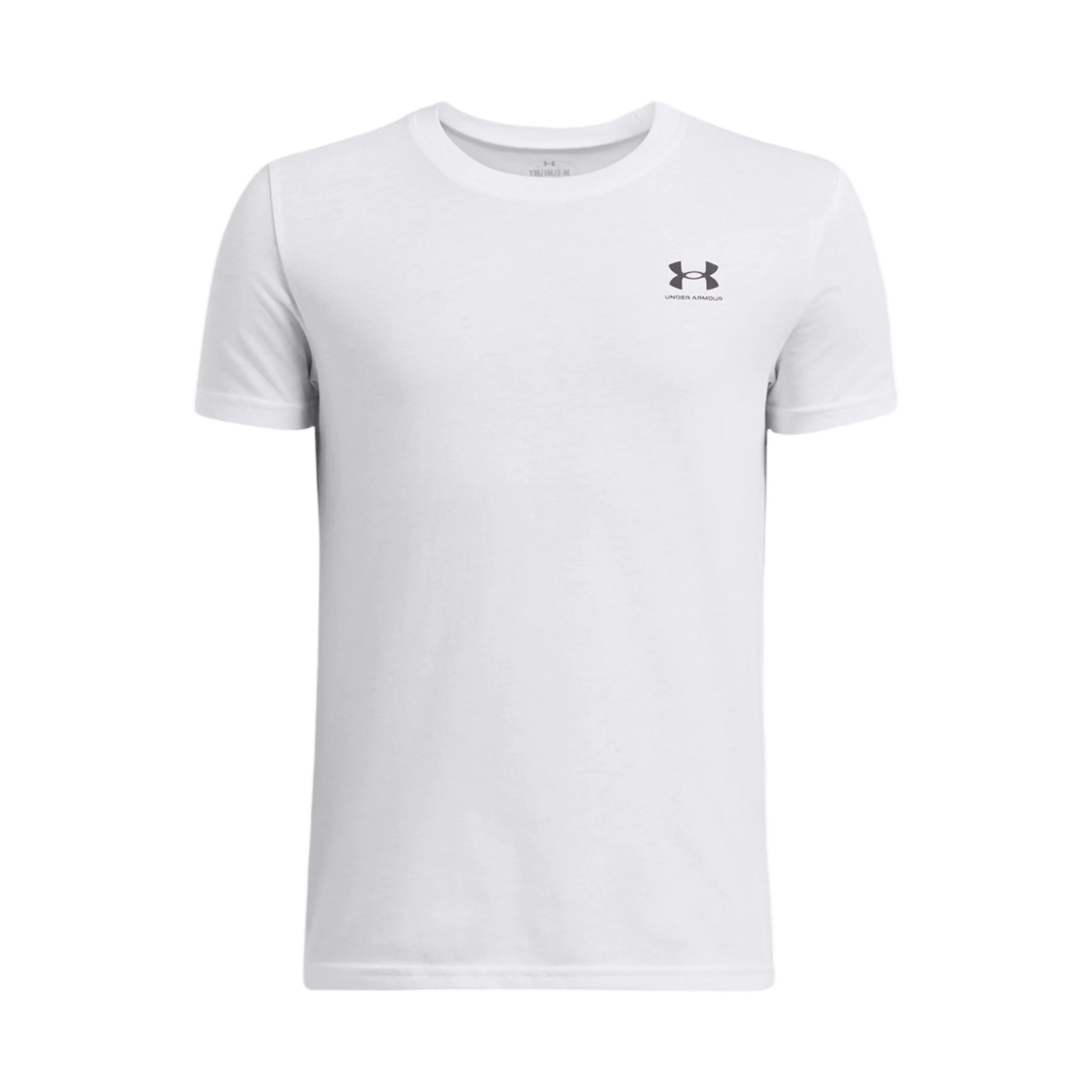 1389962-100 (Kids) Under Armour Sportstyle Short Sleeve White Black