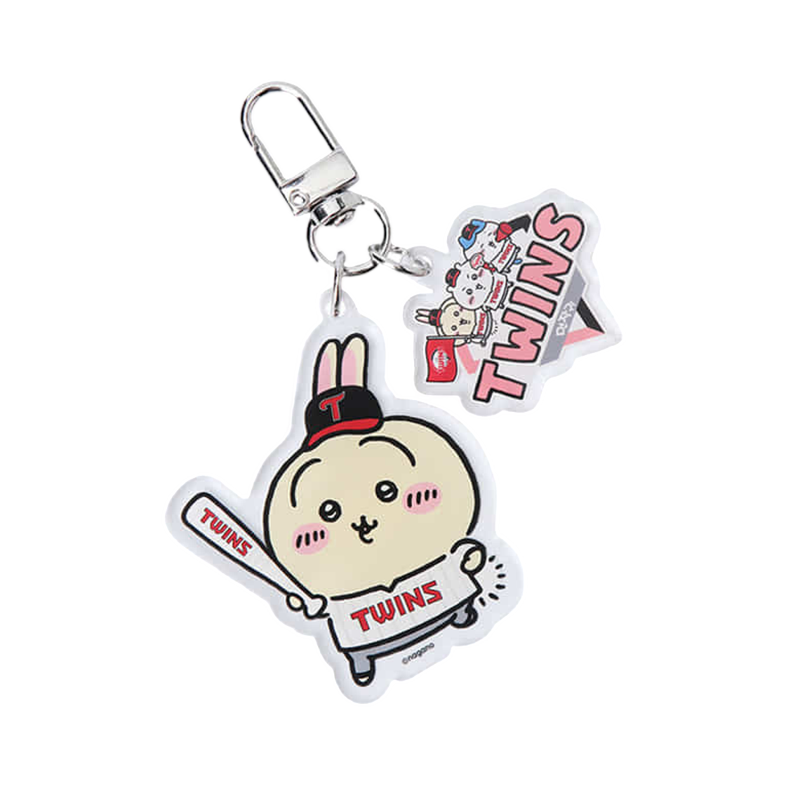 LG 트윈스 x 치이카와 응원배트 아크릴 키링 우사기(LG Twins x Chiikawa Cheering Bat Acrylic Keyring Usagi)