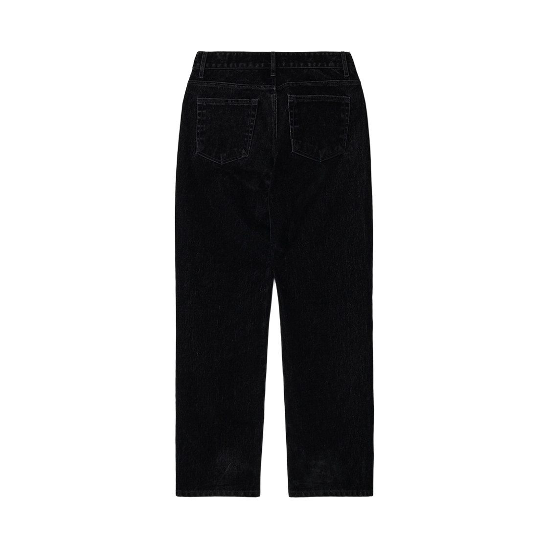 플로즈룸 벨벳 블랙 스트레이트 데님 팬츠(Flawsroom Velvet Black Straight Denim Pants) - 2