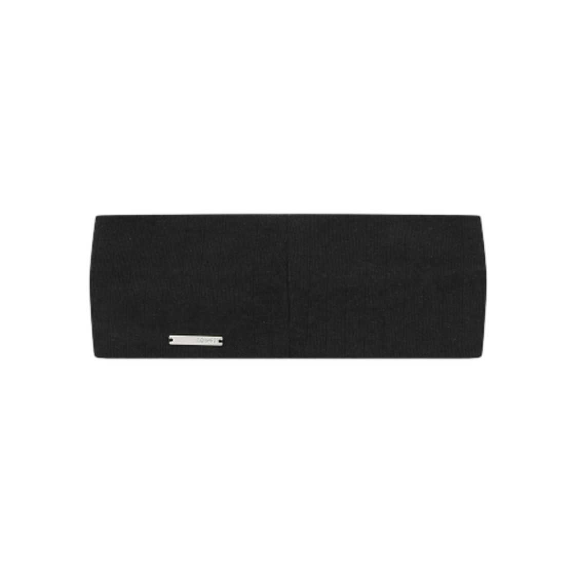 (W) 미세키서울 버튼 셔링 헤어 밴드 블랙((W) Miseki Seoul Button Shirring Hair Band Black) - 2