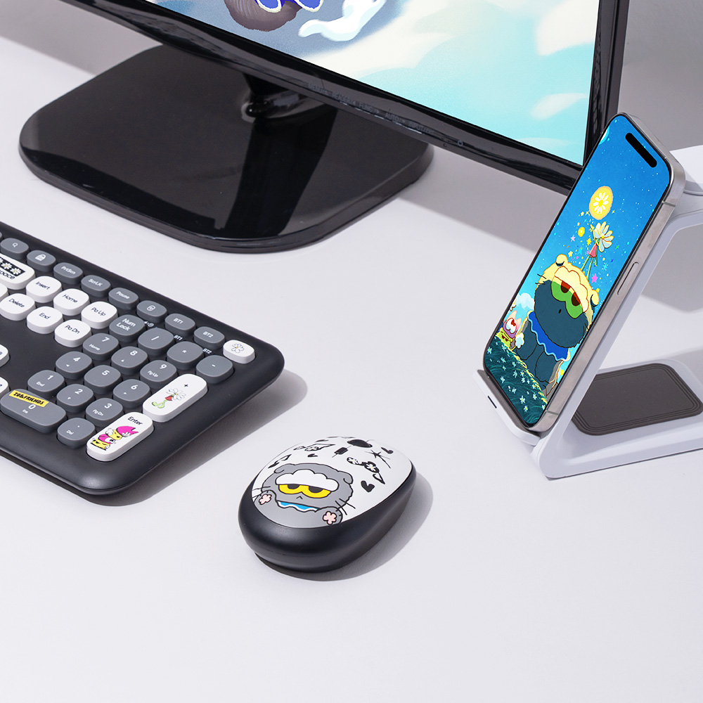 로이체 조앤프렌즈 멀티페어링 저소음 블루투스 무선 마우스(Royche Zo & Friends Multi-Pairing Silent Bluetooth Wireless Mouse) - 4
