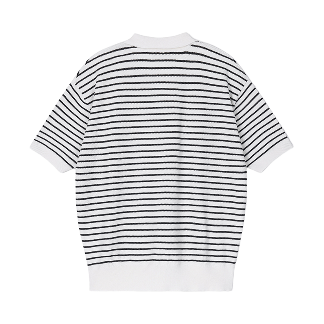 플로즈룸 퓨어 코튼 카라 니트 스트라이프 아이보리(Flawsroom Pure Cotton Collar Knit Stripe Ivory) - 2