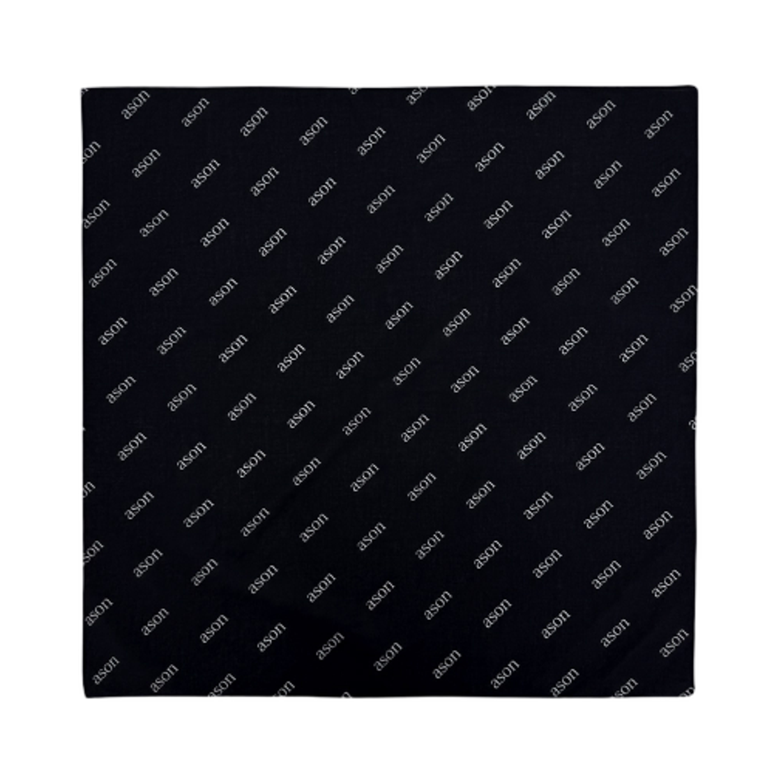 애즈온 애즈온 로고 반다나 블랙(Ason Ason Logo Bandana Black)