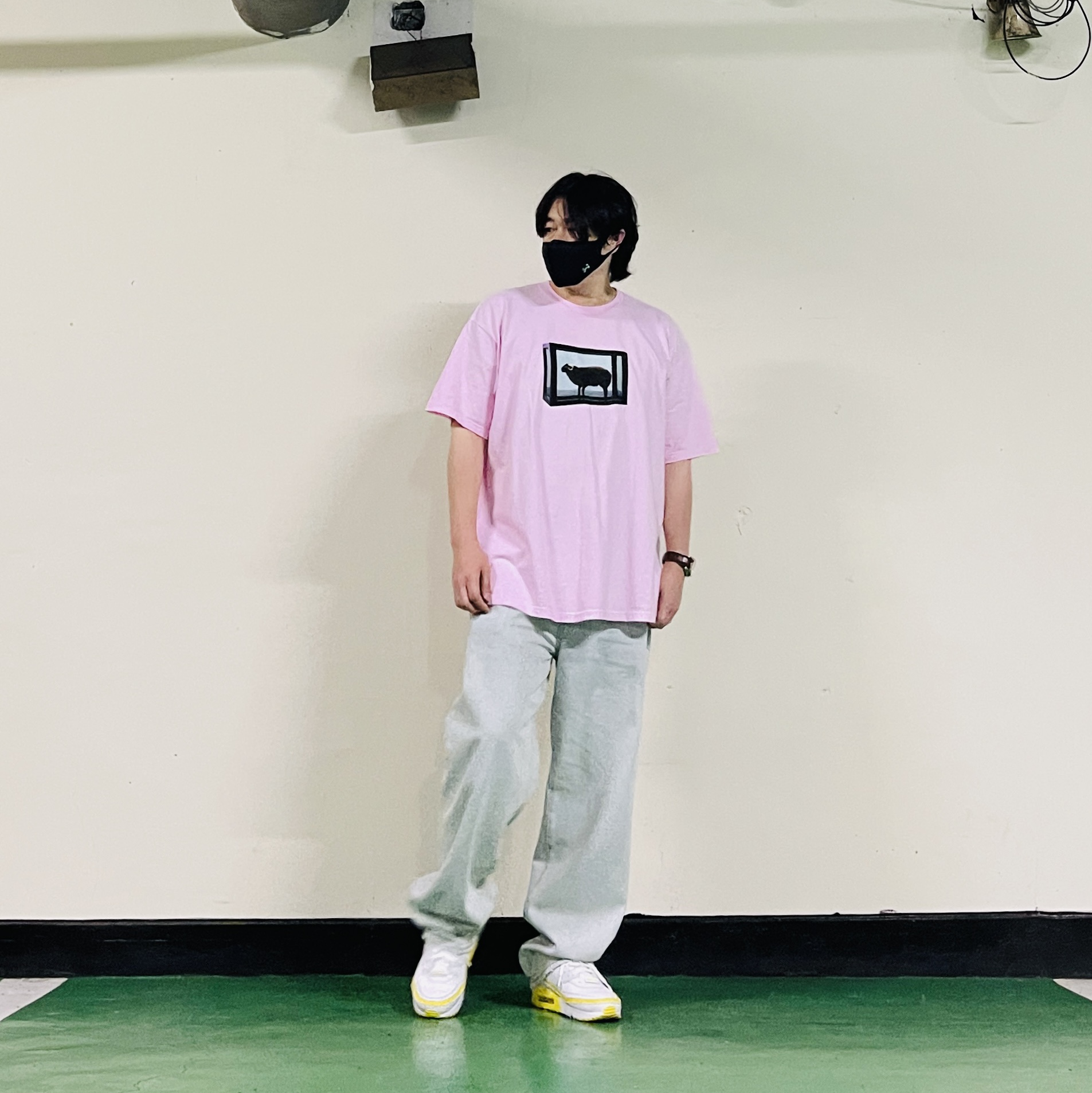 Supreme x Damien Hirst T-Shirt Light Pink - 25SS 착용 스타일 - 3