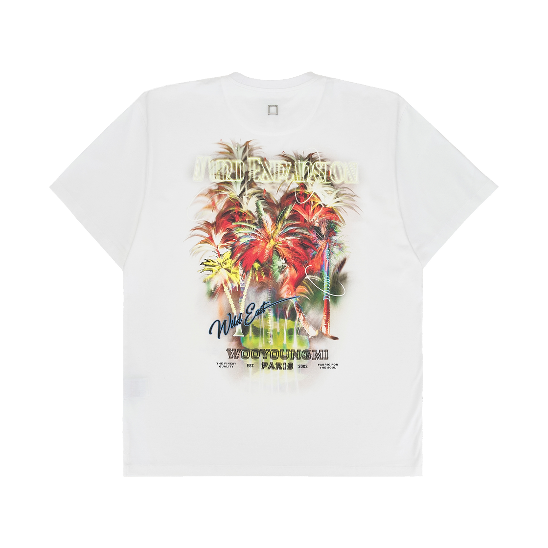 우영미 야자수 그래픽 티셔츠 화이트 - 25SS(Wooyoungmi Palm Tree Graphic T-Shirt White - 25SS)