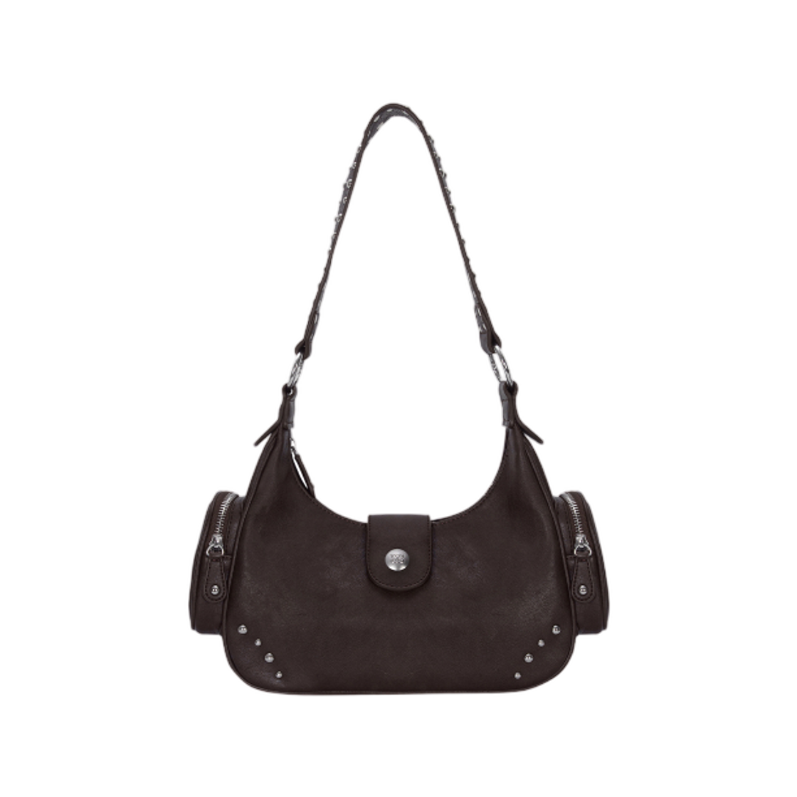 애즈온 모트 스터드 백 브라운(Ason Mote Stud Bag Brown)