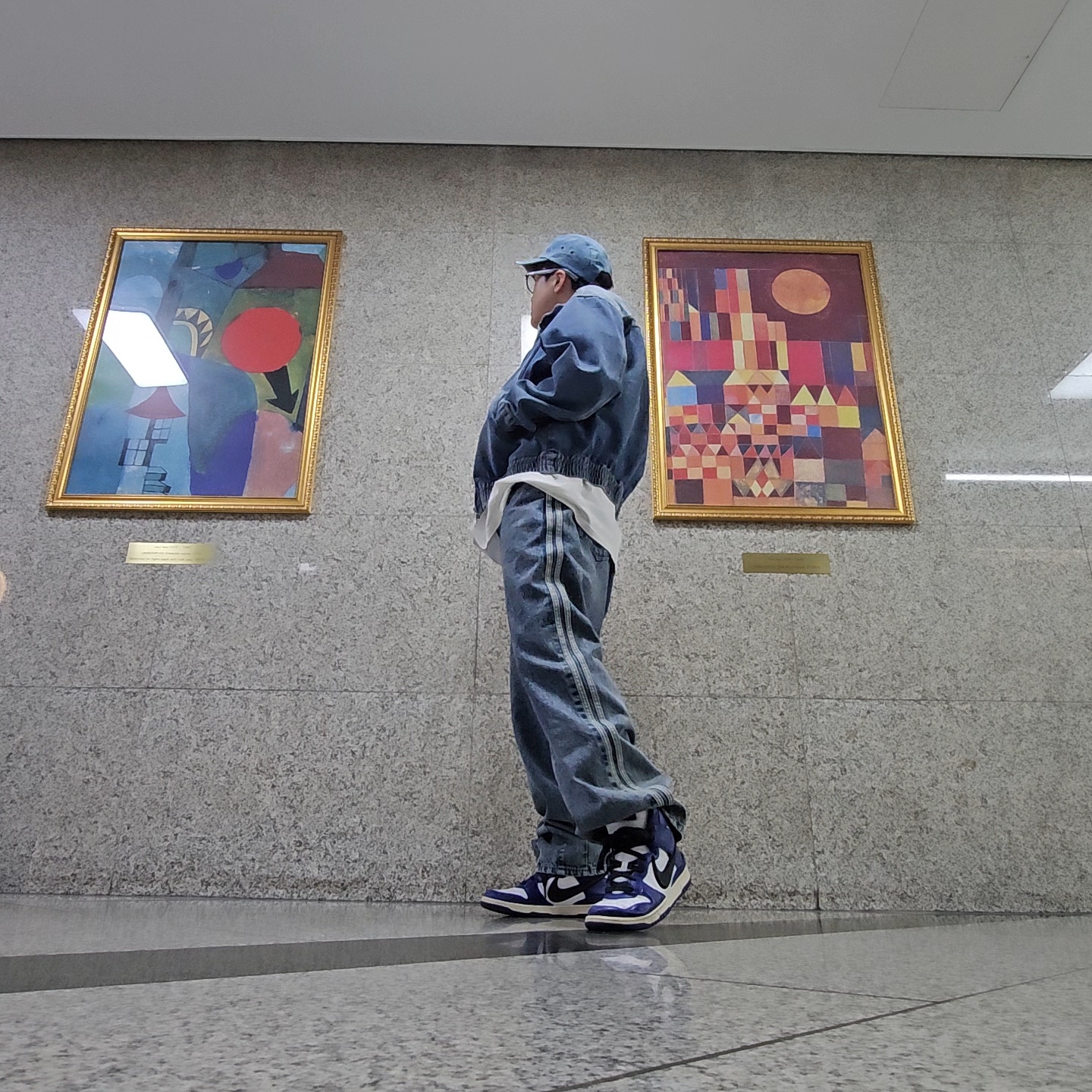 Supreme Washed Chino Twill Camp Cap Denim - 23FW, Diesel Dx1509 Stainless Steel Chain Necklace Silver 착용 스타일 - 7