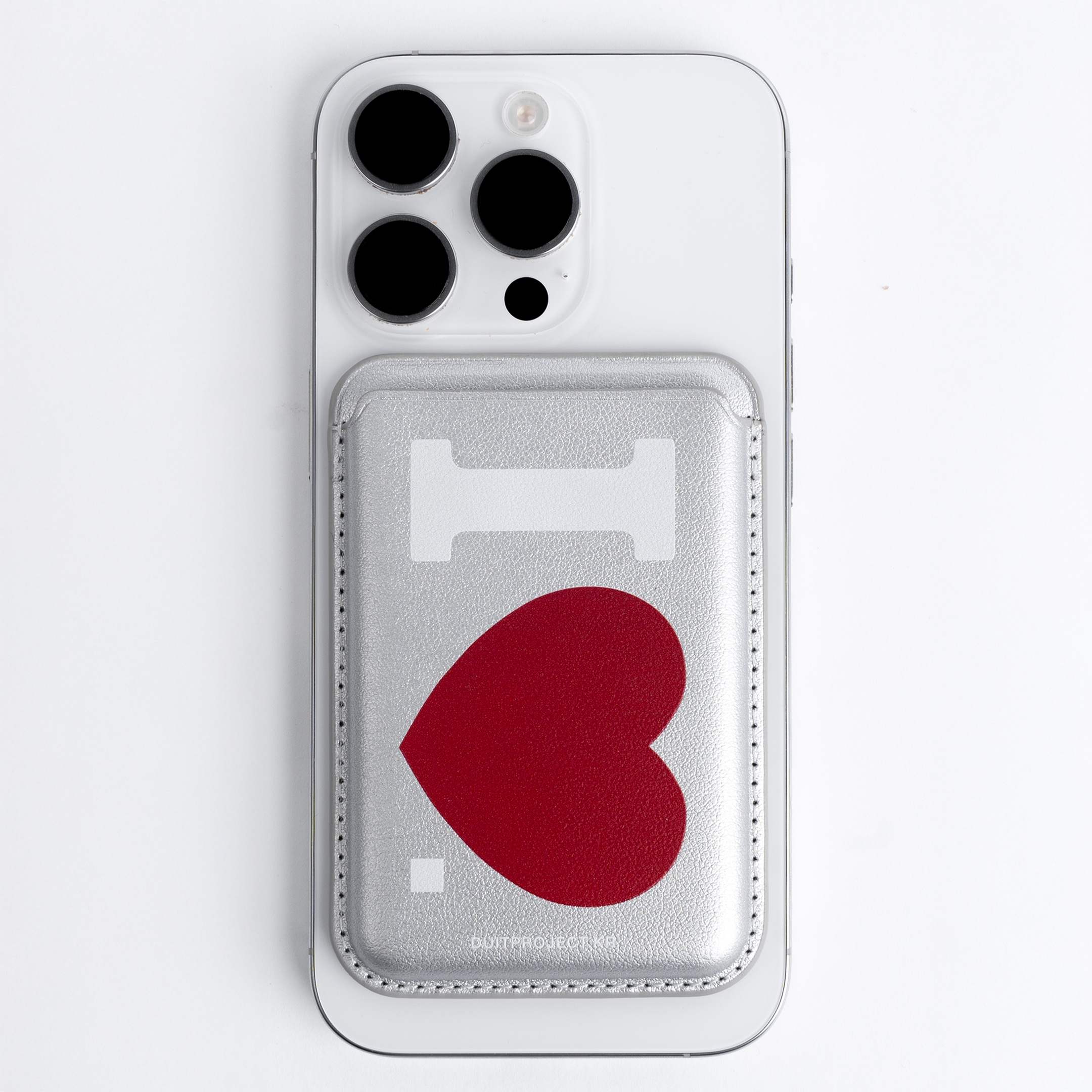Duitproject I love Leather Pocket (S) Silver White, Duitproject I love Leather Pocket (B) 착용 스타일 - 2