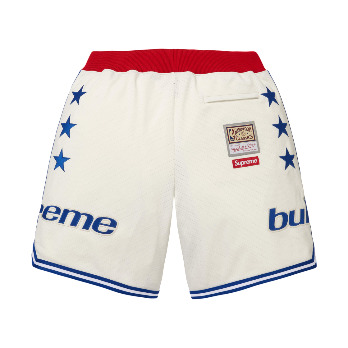 슈프림 미첼 & 네스 팀 베스킷볼 쇼츠 화이트 - 26SS(Supreme Mitchell & Ness Teams Basketball Short White - 26SS) - 2