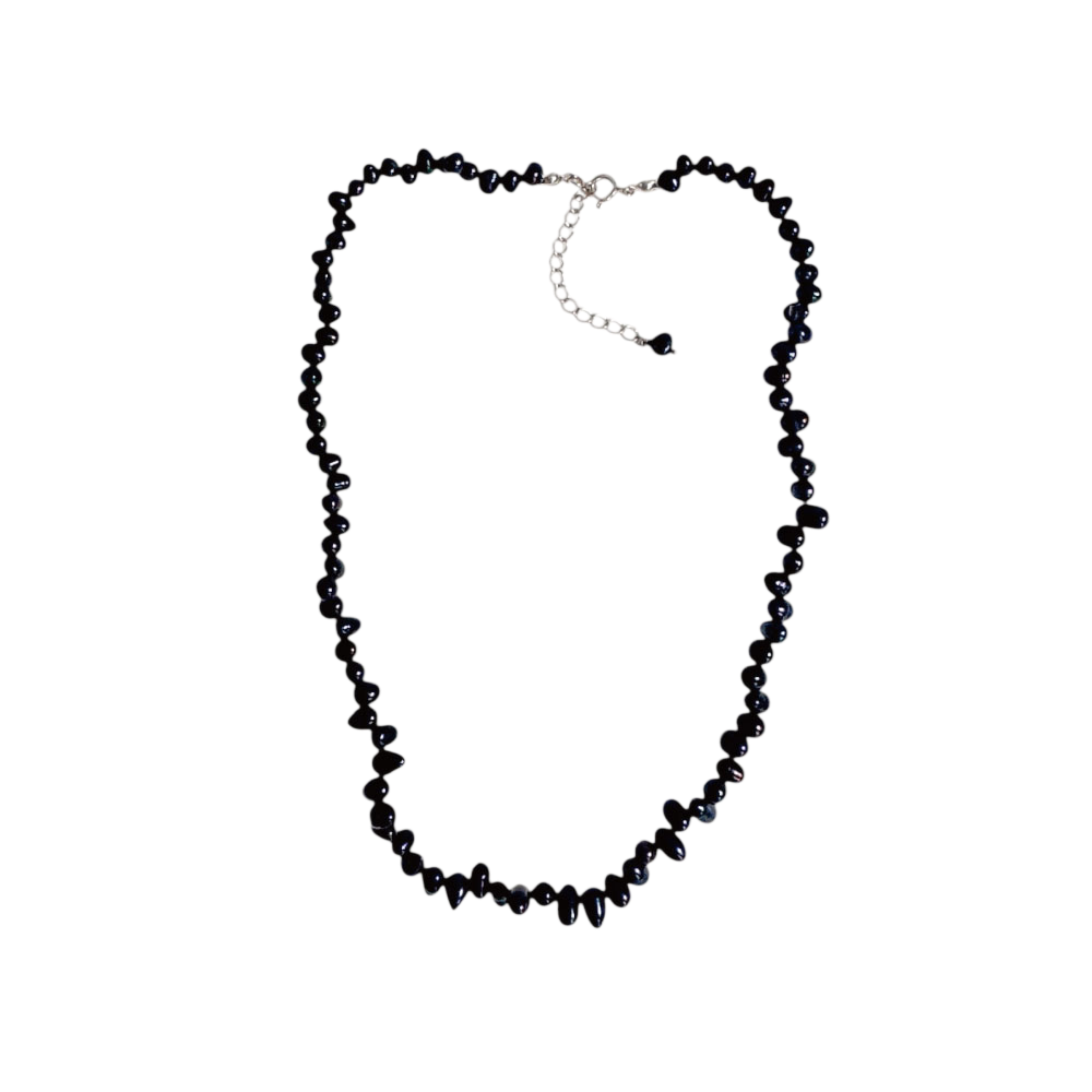 오브제213 클래식 블랙 펄 넥클리스(OBJET213 Classic black pearl necklace)