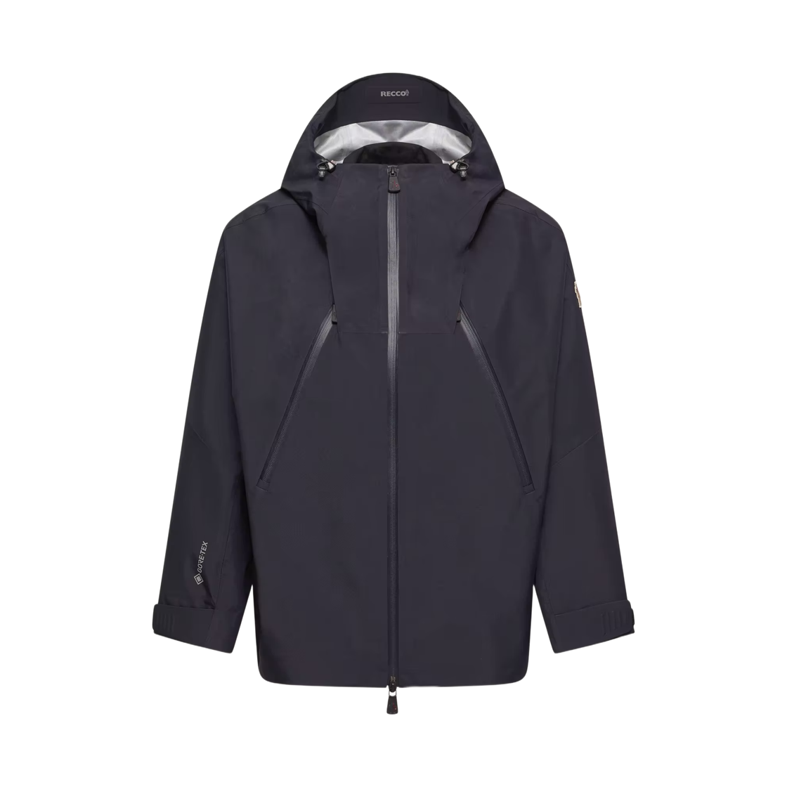 L1-098-1A00001-597MS-742 Moncler Santec Gore Tex Hooded Jacket Navy Blue