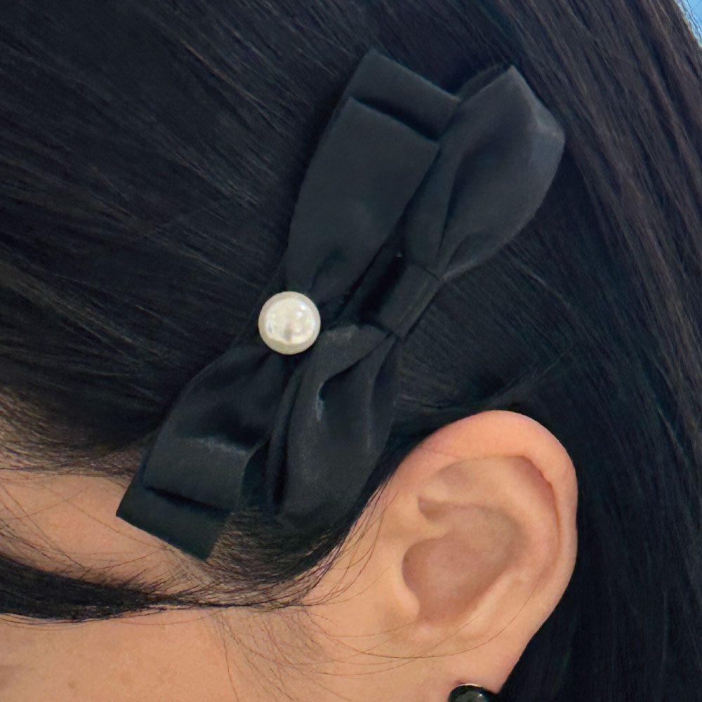 오브제213 클래식 리본 헤어핀 세트(OBJET213 Classic pearl ribbon hair pin set) - 2