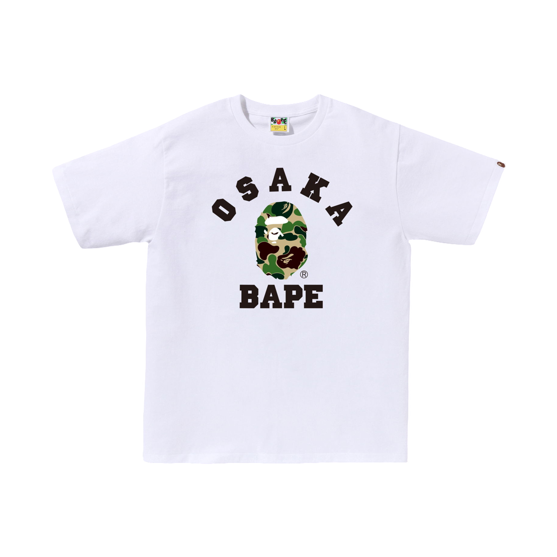 - BAPE ABC Camo Osaka College T-Shirt White - Osaka Store Exclusive
