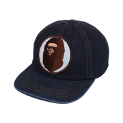 BAPE Washed Denim Cap Indigo