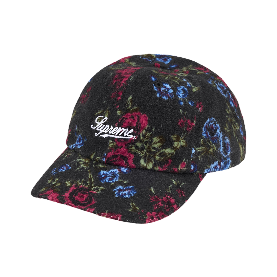 - Supreme Floral Flannel 6-Panel Black - 26SS