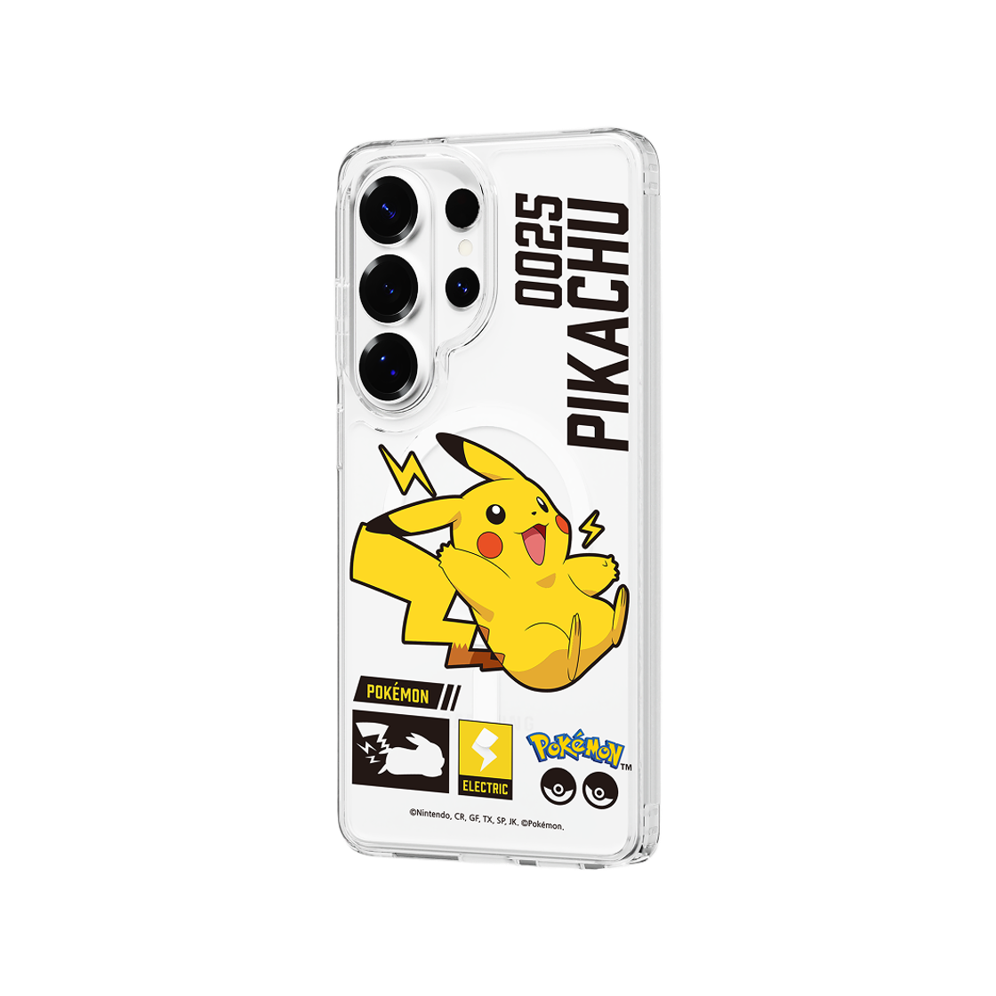 에스엘비에스 포켓몬 피카츄 인덱스 클리어 마그넷 케이스 for Galaxy S26 Series(SLBS Pokémon Pikachu Index Clear Magnet Case for Galaxy S26 Series) - 4