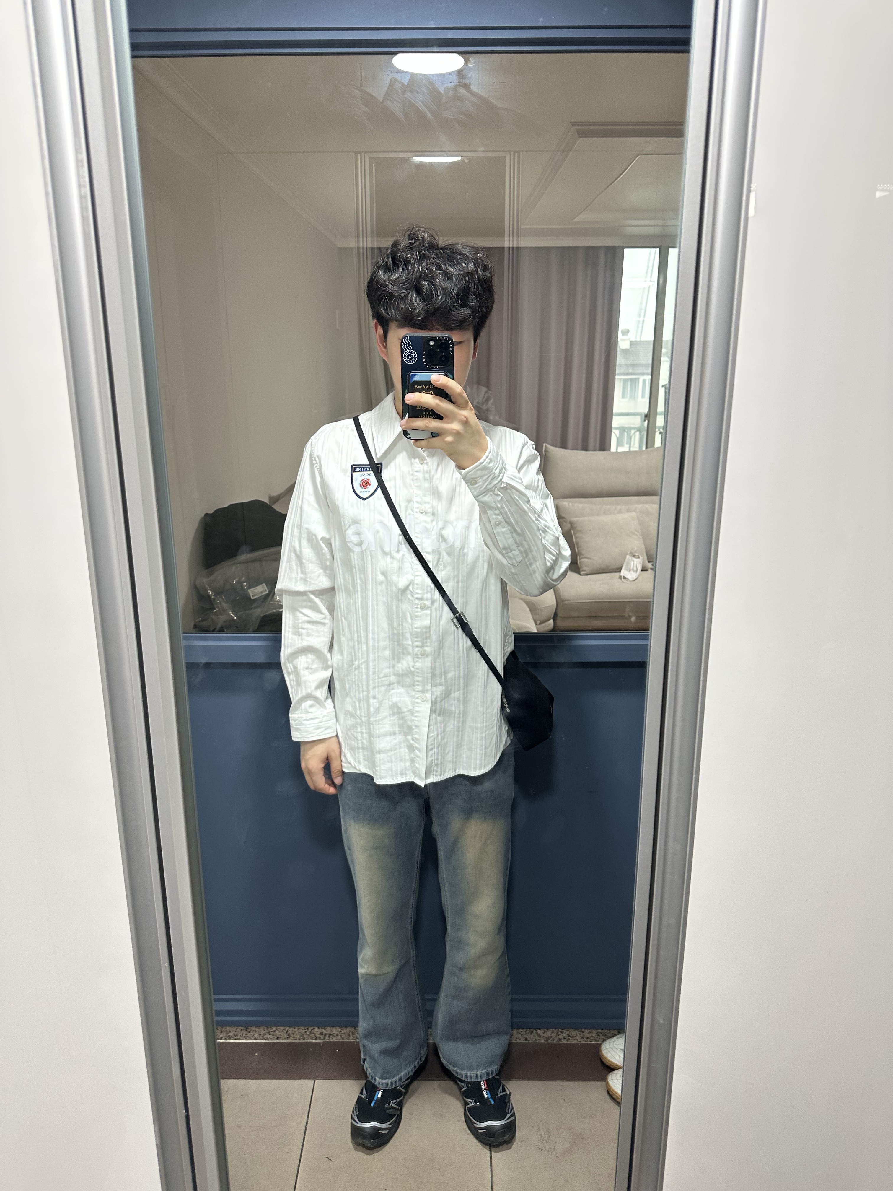 Nike x Martine Rose Dress Shirt White - Asia, Salomon XT-6 GTX Black Silver 착용 스타일
