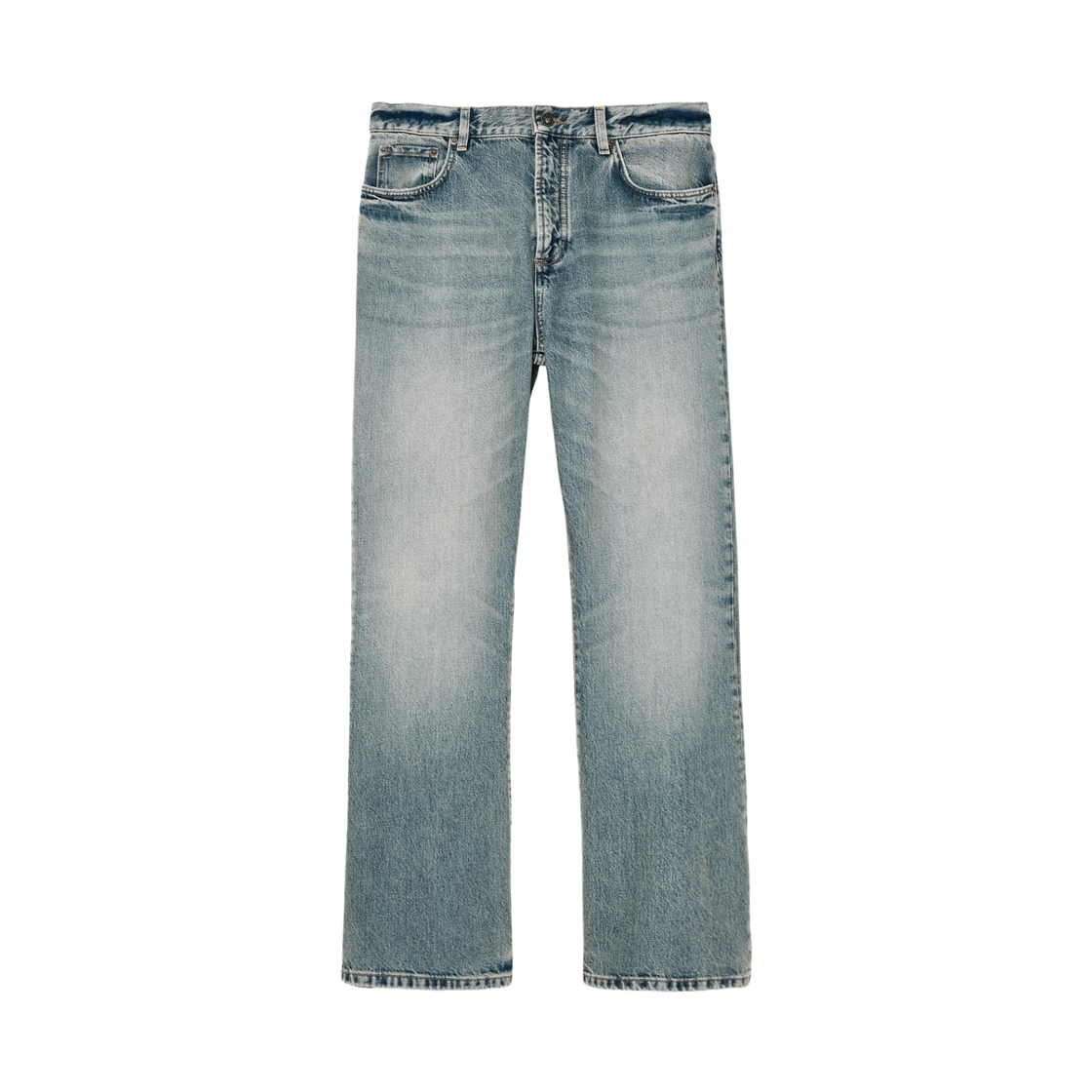 자라 x 배드 버니 플레어 핏 청바지 미디움 블루(Zara x Bad Bunny Flare Fit Jeans Medium Blue) - 1