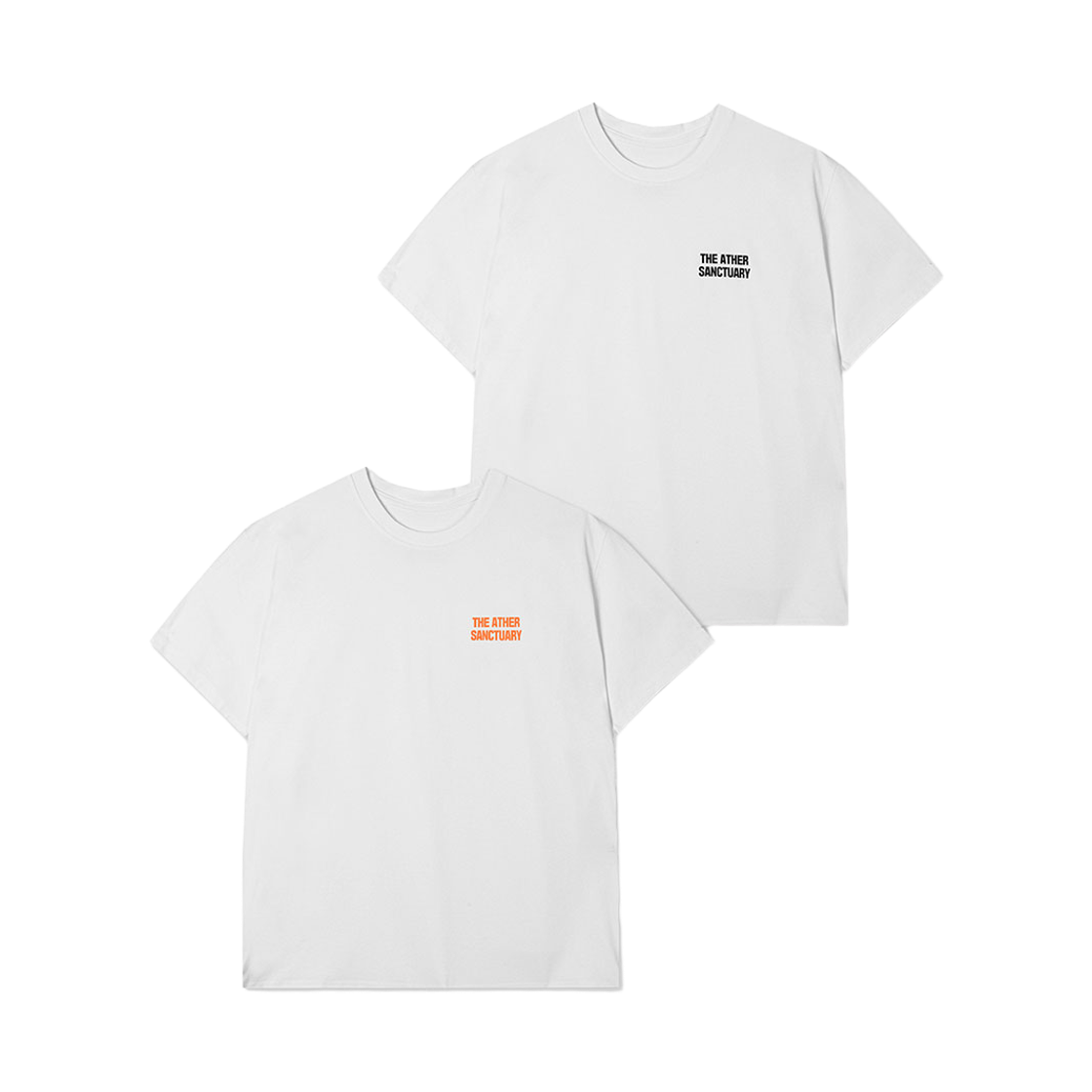 디아더생츄어리 레이스 소로나 로고 반팔티셔츠 화이트 블랙(THE ATHER SANCTUARY Race Sorona LOGO Tee White Black) - 3