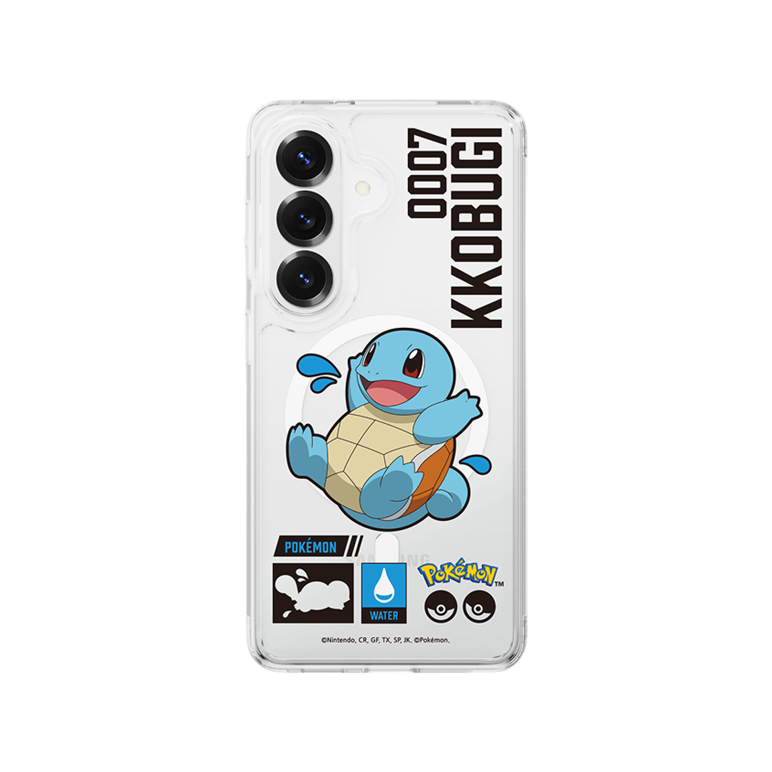 에스엘비에스 포켓몬 꼬부기 인덱스 클리어 마그넷 케이스 for Galaxy S26 Series(SLBS Pokémon Squirtle Index Clear Magnet Case for Galaxy S26 Series) - 2