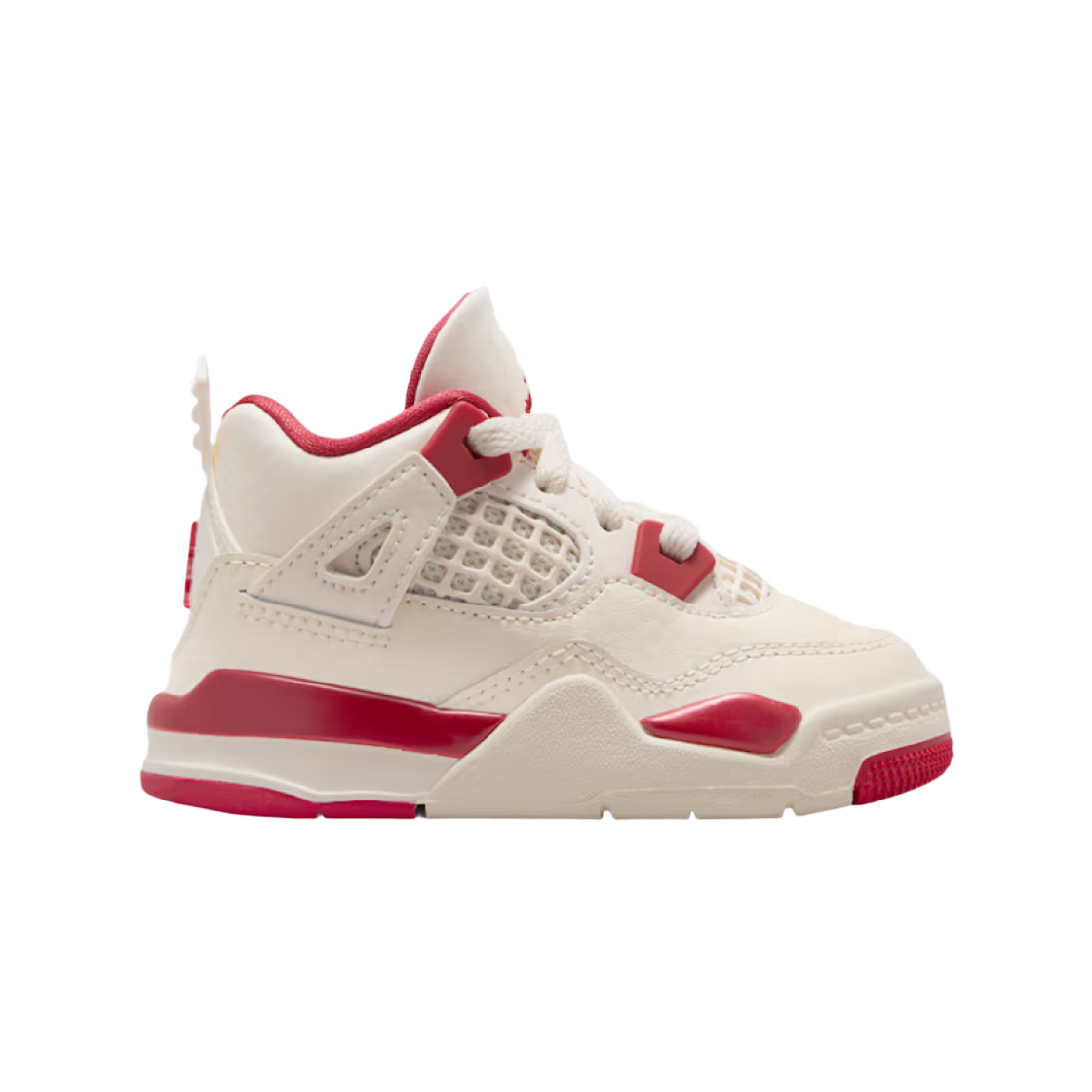 HV4384-108 (TD) Jordan 4 Retro Pale Ivory Sierra Red