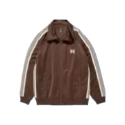 Needles x Studious Custom-Made Poly Smooth Track Jacket Brown