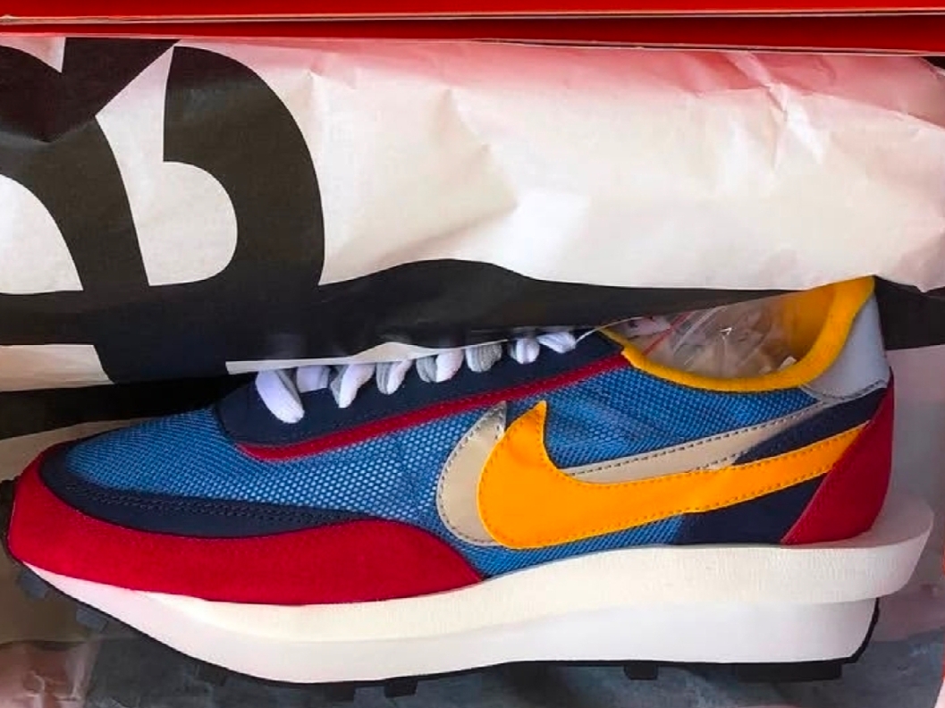 Nike x Sacai LDWaffle Blue Multi 착용 스타일