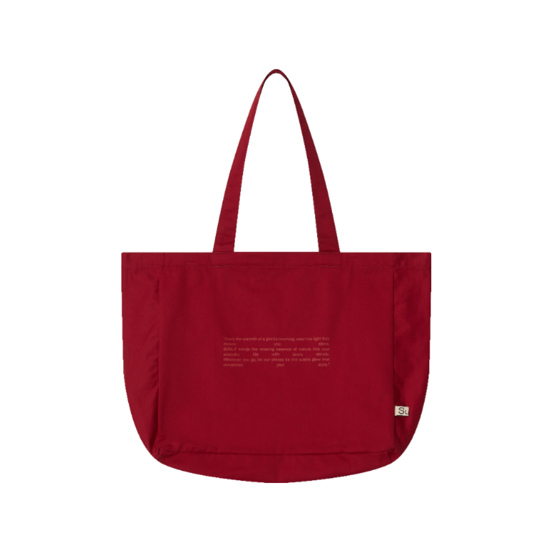 썬릿 레터링 에코백 레드(SUNLIT Lettering Eco Bag Red)