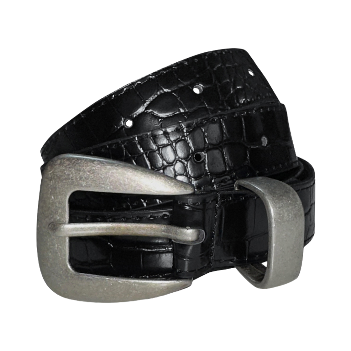 에이엑스커넥션 크로커다일 텍스쳐 벨트(AX CONNECTION Crocodile Texture Belt)