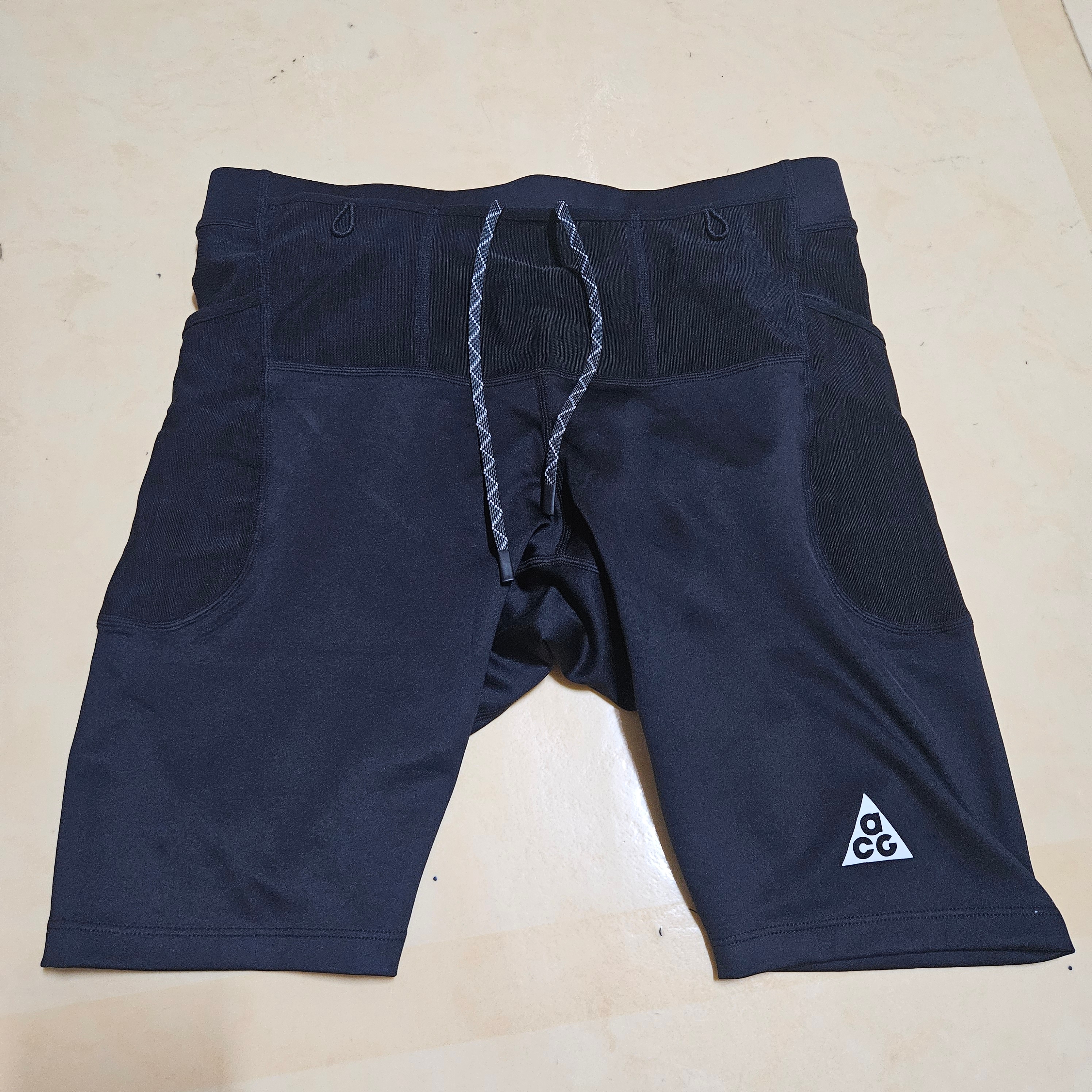 Nike ACG Lava Loops Dri-Fit ADV Half Trail Running Tights Black Summit White - Asia 착용 스타일 - 1