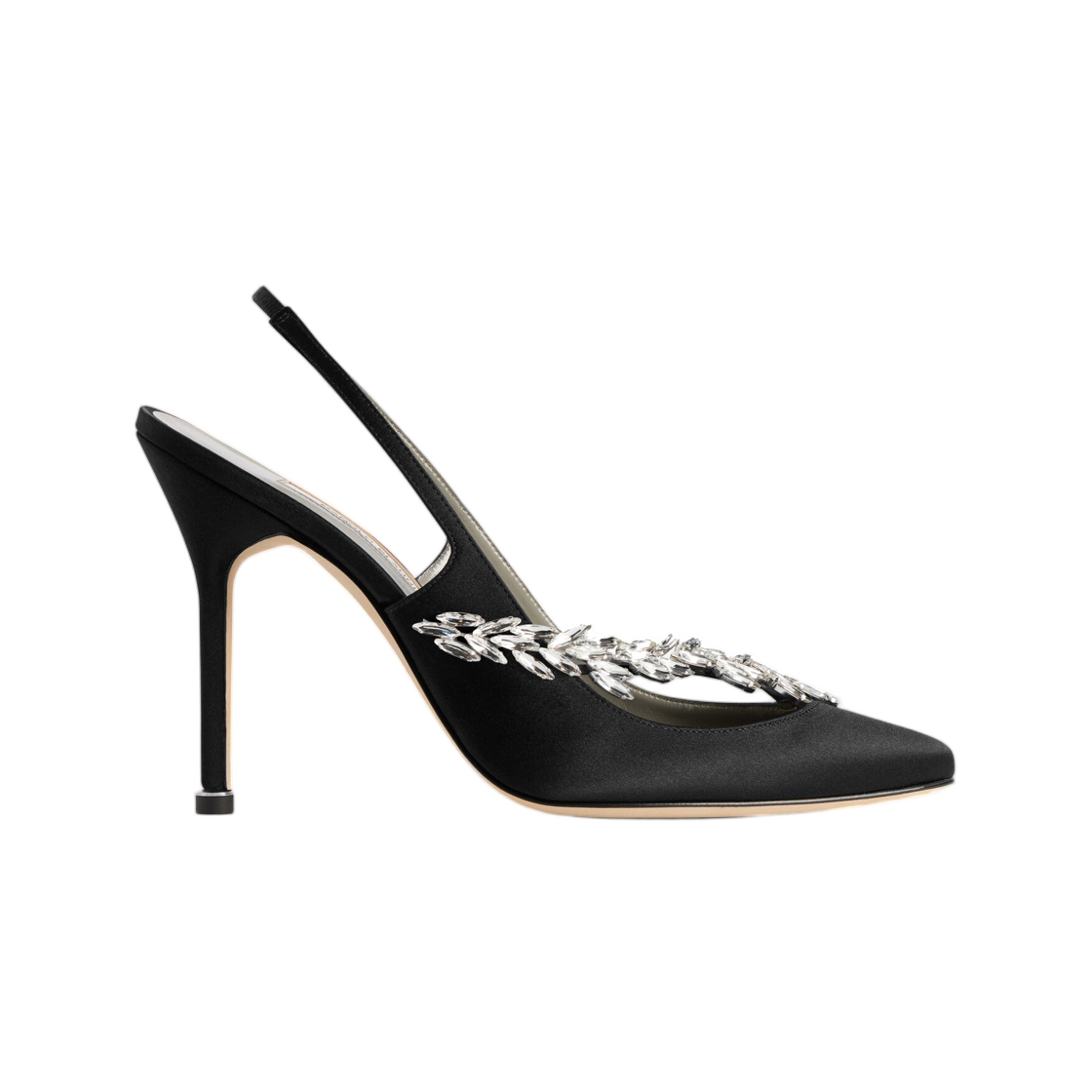 A0024NW1WM81089 (W) Balenciaga x Manolo Blahnik Slingback Black