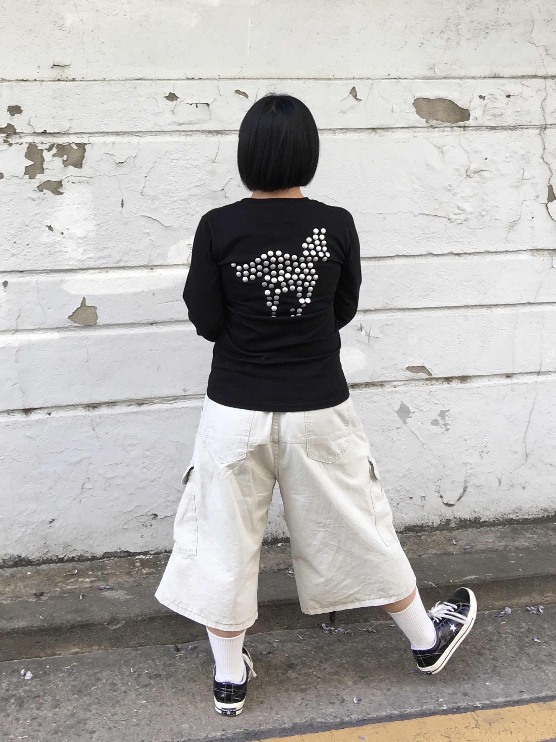 Converse One Star Ox Black 착용 스타일 - 2