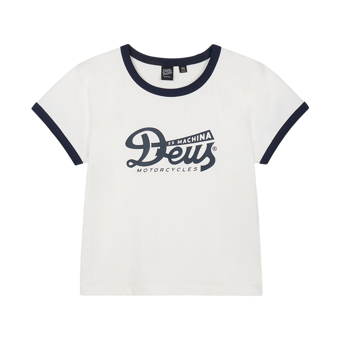 [6% 적립] 데우스 엑스 마키나 우먼 에브리데이 링거 티셔츠 화이트([6% 적립] Deus Ex Machina W Everyday Ringer Tee White)