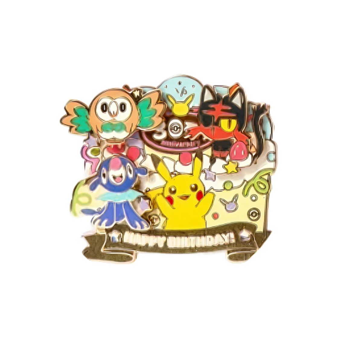 포켓몬 스토어 버스데이 파티 에디션 마그넷 세트 나몰빼미 나오볼 누리공(Pokemon Store Birthday Party Edition Magnet Set Rowlet Litten Popplio)