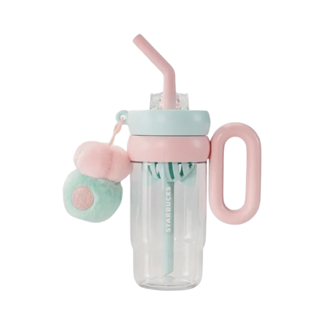 - Starbucks China Succulent Garden Series Straw Tumbler Pink 960ml & Keychain Set