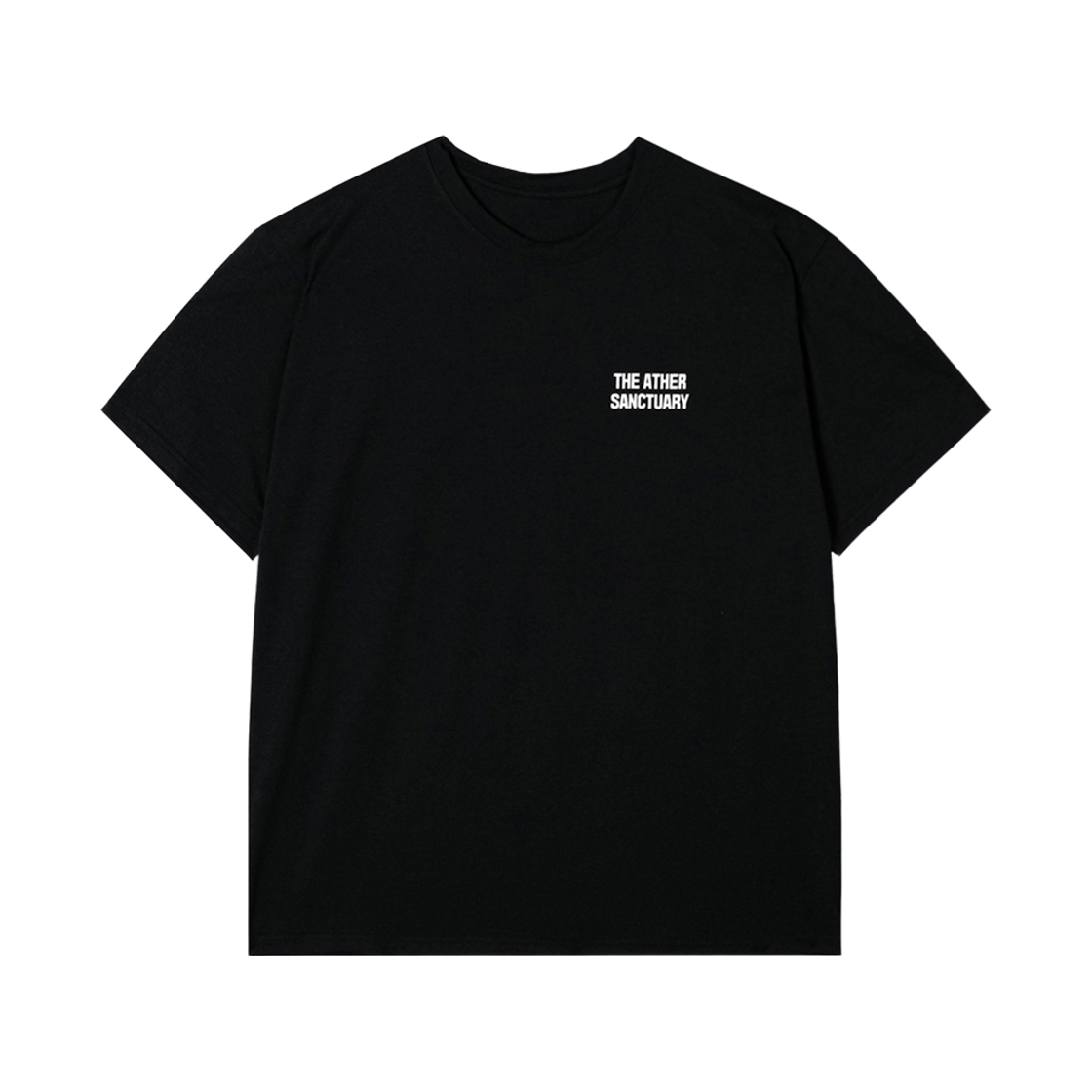 디아더생츄어리 레이스 소로나 로고 반팔티셔츠 블랙 화이트(THE ATHER SANCTUARY Race Sorona LOGO Tee Black White) - 1